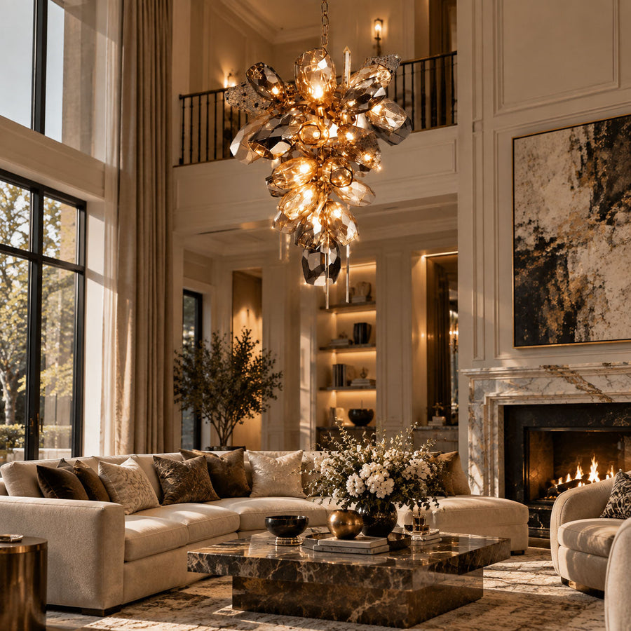 Modern Art Glass Crystal Chandelier