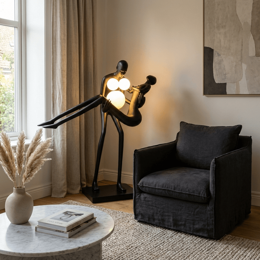 Moonlit Embrace Sculpture Lamp
