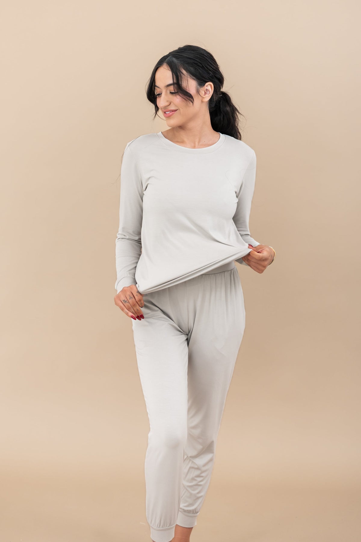 Women's Jogger Pajama Set in Oat