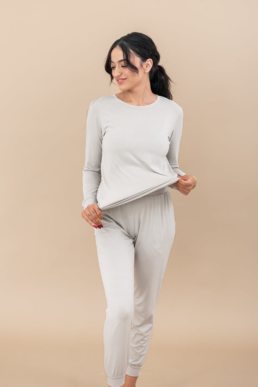 Women's Jogger Pajama Set in Oat