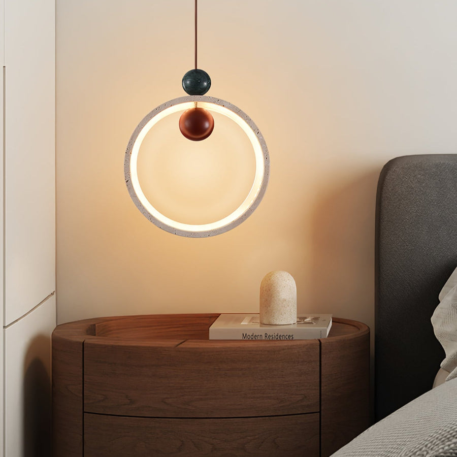 Ring & Bead Pendant Lamp