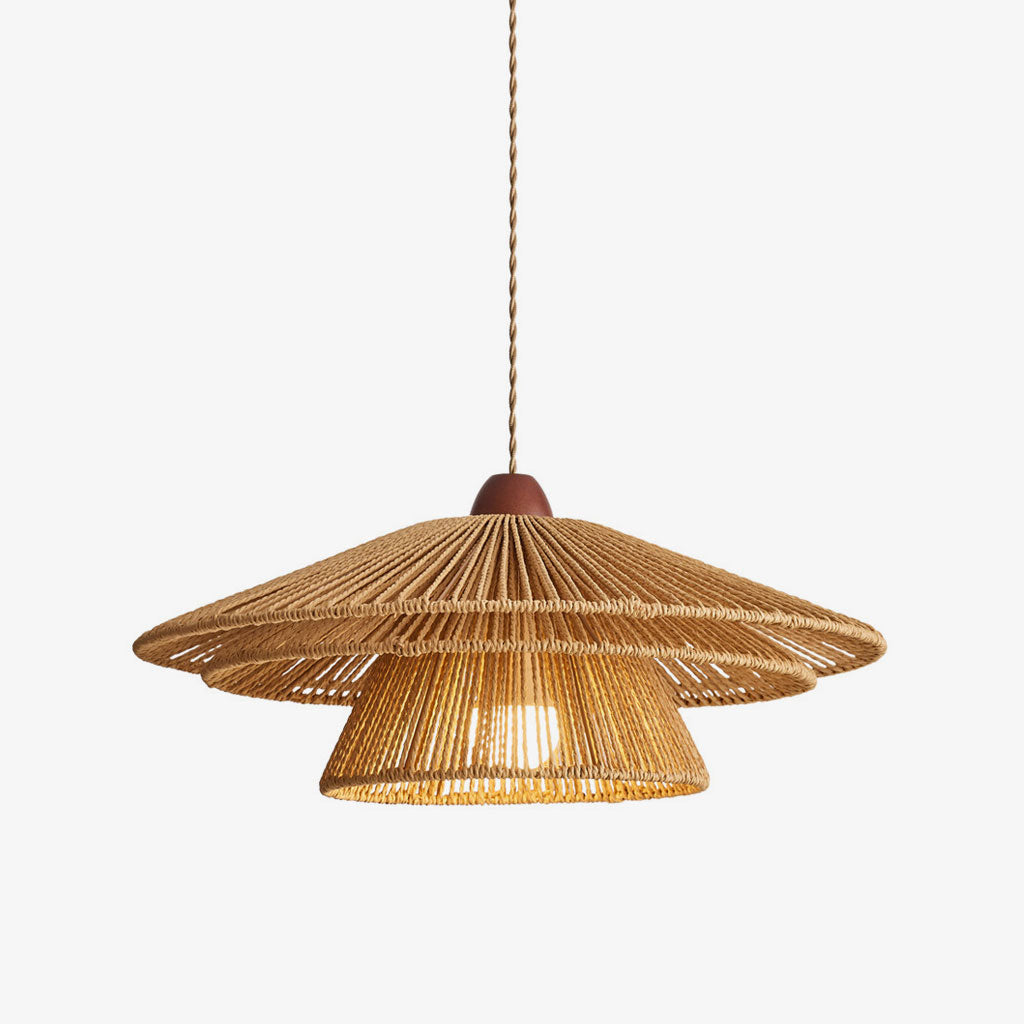 Pagoda Paper Twine Pendant Lamp