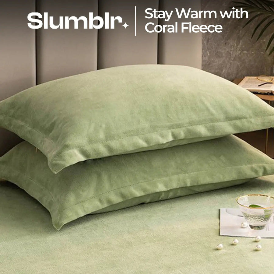 Sleepwyn Coral Fleece Winter Pillowcase (2pcs)