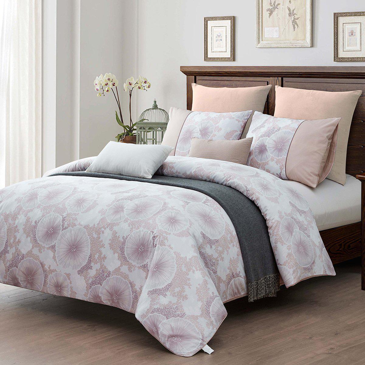 Purple Reef 7 Piece Cotton Duvet Cover Set