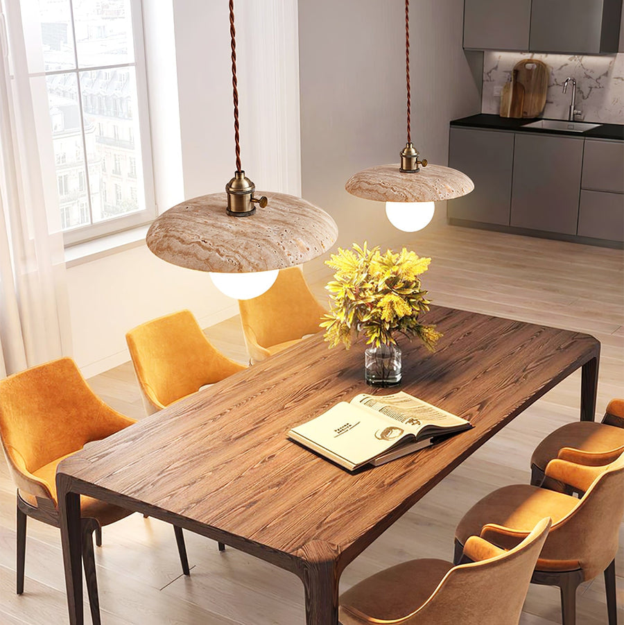 Renzo Travertine Pendant Light