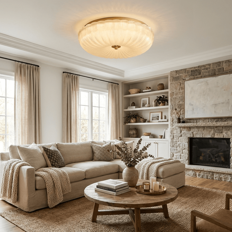 Ripple Glass Ceiling Light