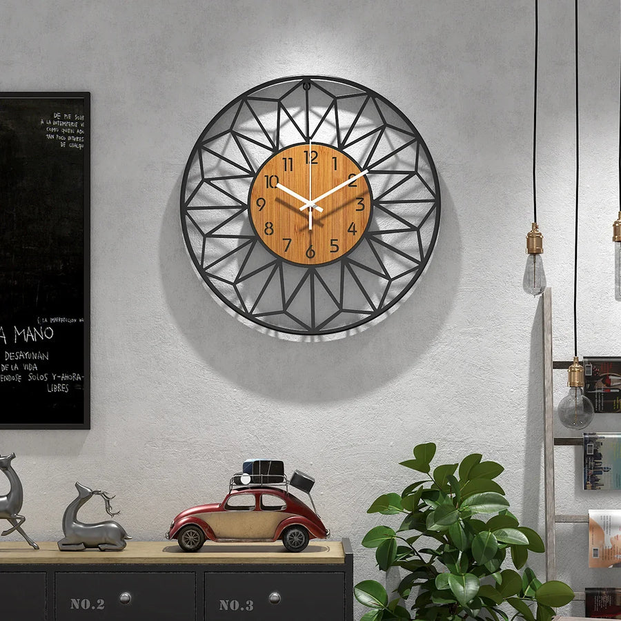 Sleepwyn Geometric Metal Wall Clock