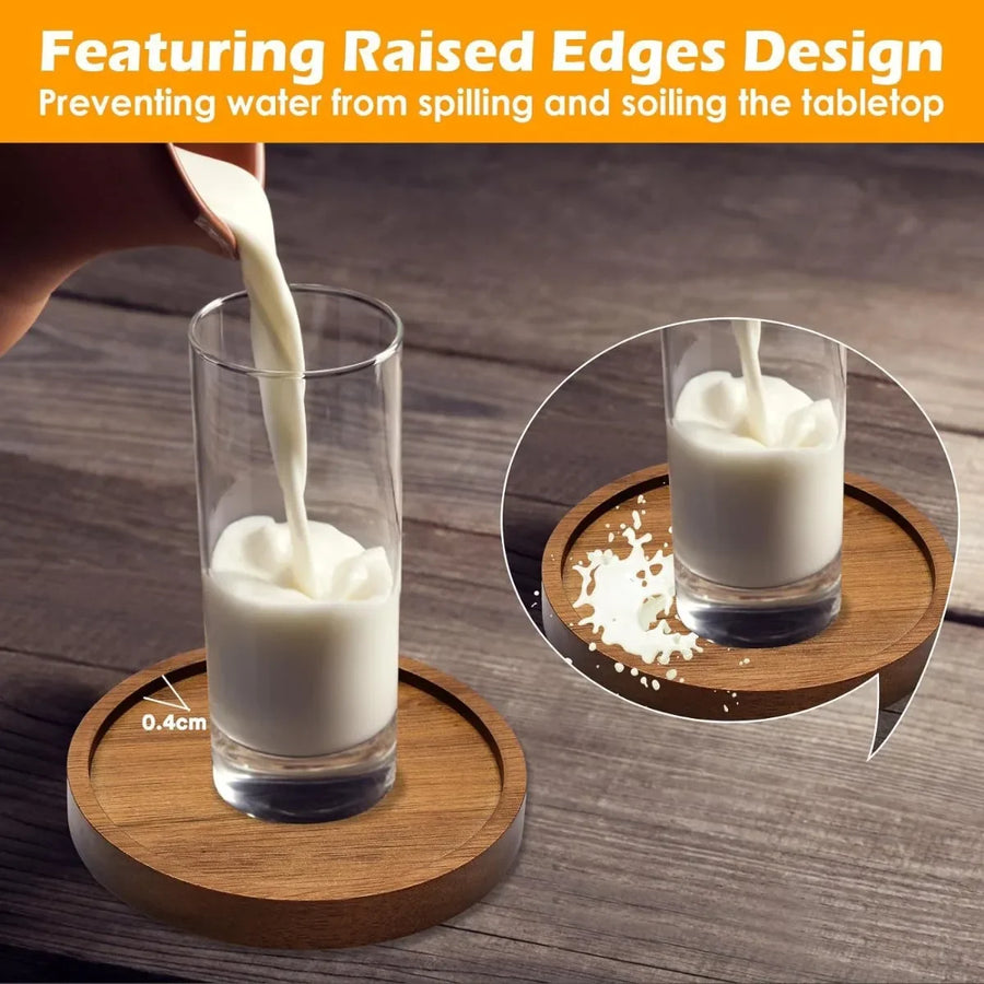 Sleepwyn Wooden Drink Coasters (4 Pcs)