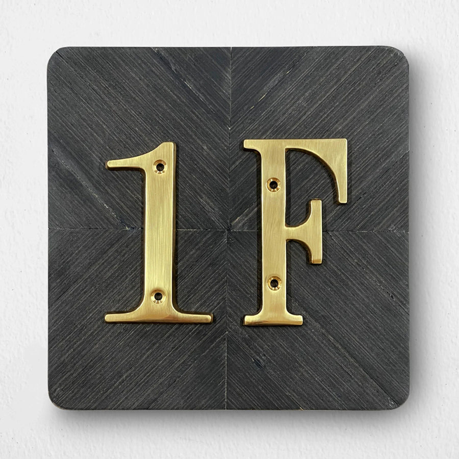 Sleepwyn Polished Brass House Numbers