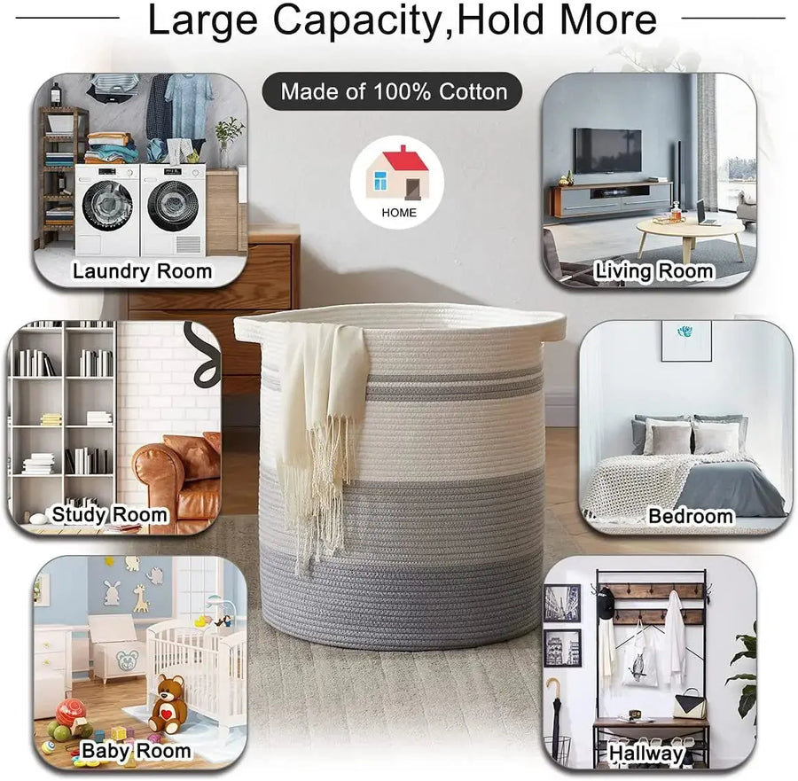 Sleepwyn Woven Laundry Storage Basket