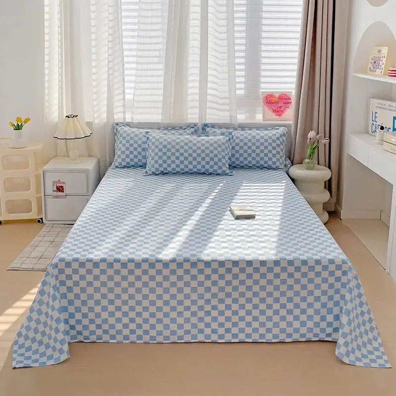 Sleepwyn Washed Flat Bedsheet Set (3Pcs)