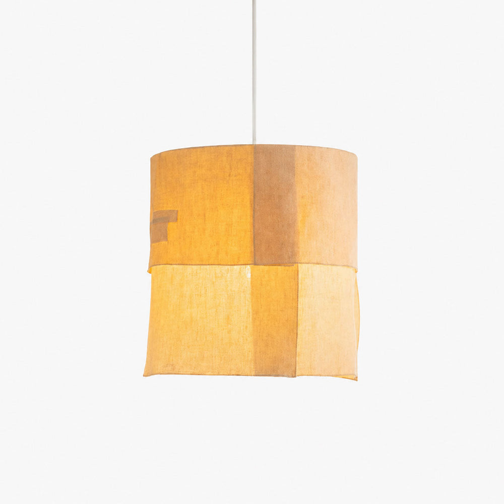 Saffron Tapered Fabric Pendant Lamp