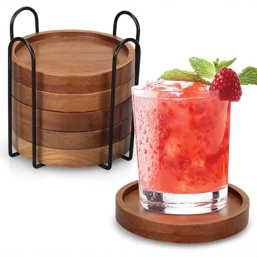 Sleepwyn Wooden Drink Coasters (4 Pcs)