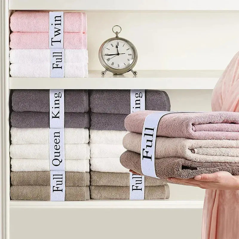 Sleepwyn Elastic Bed Sheet Organizer Bands with Size Labels (4pcs)
