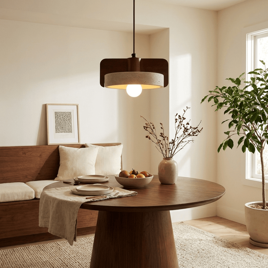 Squircle Travertine Pendant Lamp