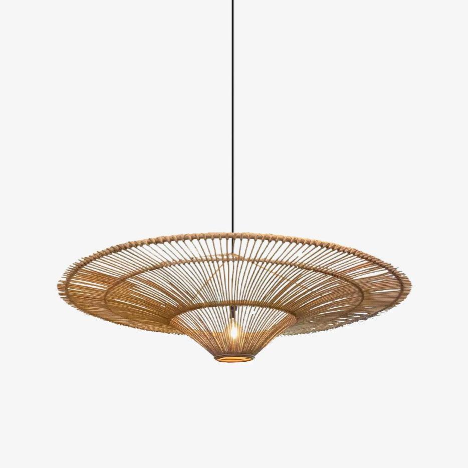 Marisol Rattan Saucer Chandelier