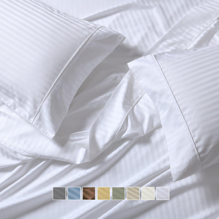 Easy Care Sheet Set - Striped 650 Thread Count