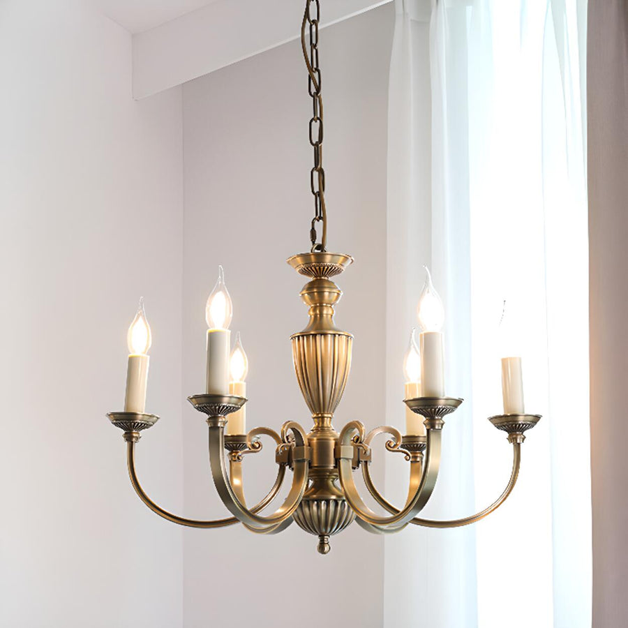 Antique Brass Candelabra Dining Room Large Chandelier