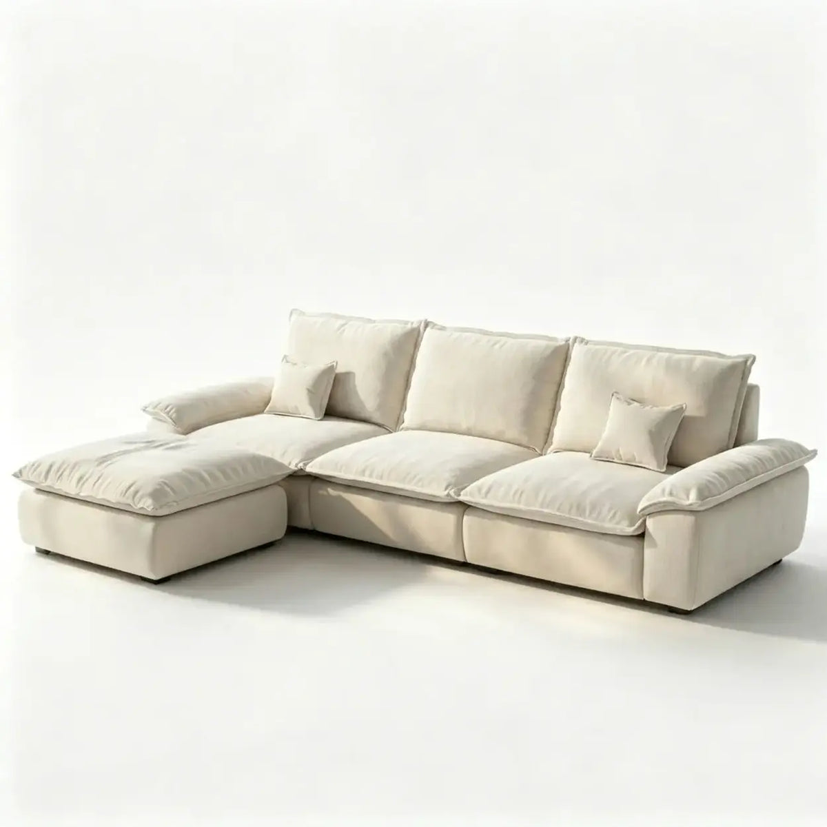 Chenille Modular Sofa with Storage and Memory Foam
