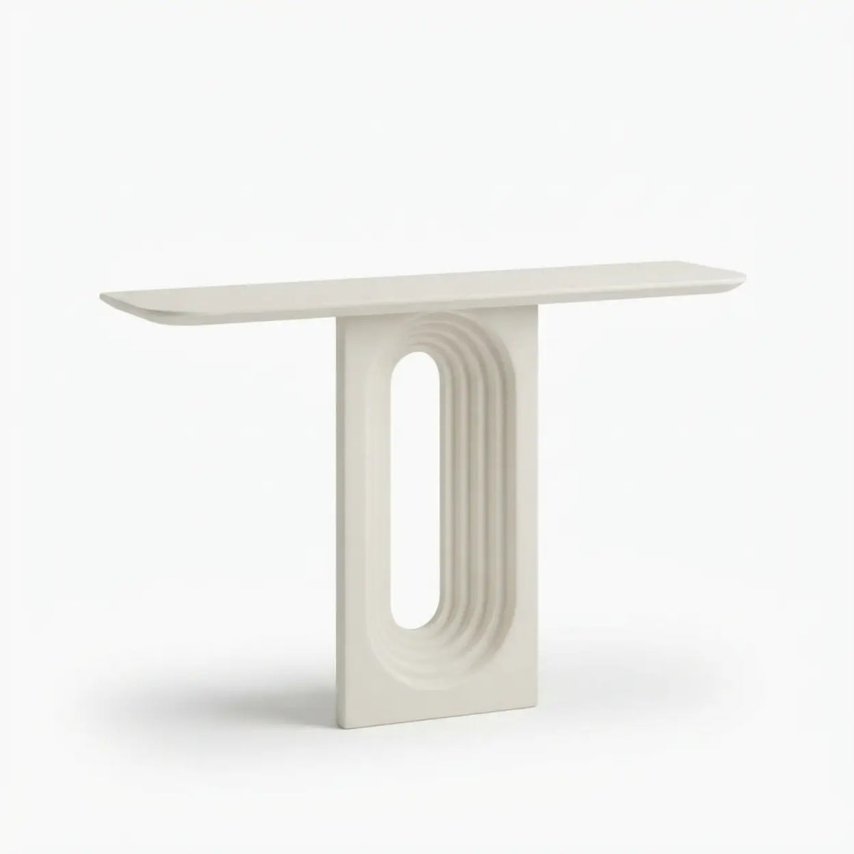 Console Table with Arch Panel Design for Entryway and Living Room