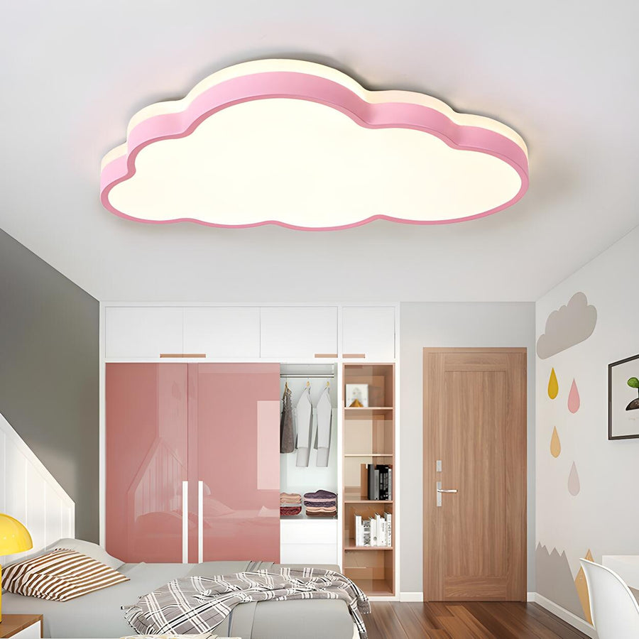 Creative Cloud-Shaped Dimmable LED Flush Mount Light