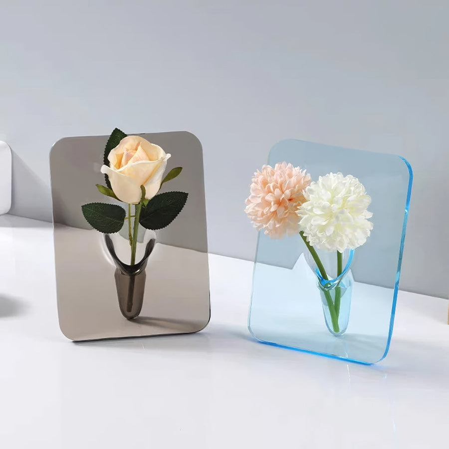 Curved Wormhole Acrylic Flower Vase