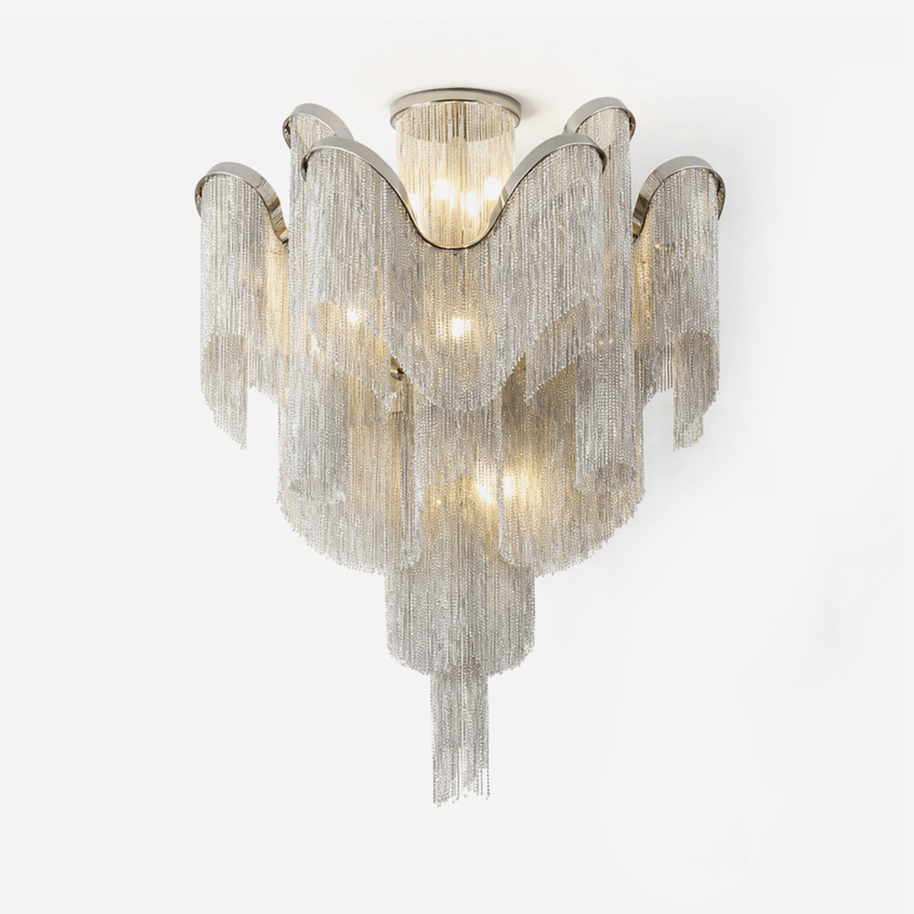 Luminous Cascade Chain Ceiling Light