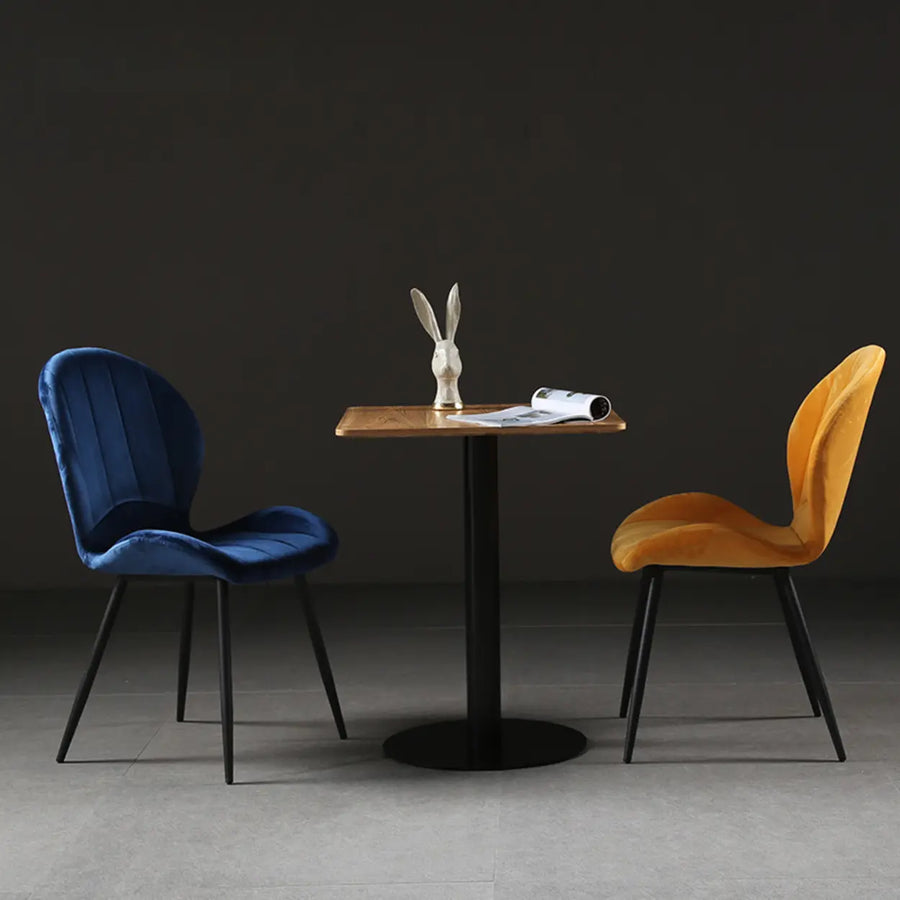 Glam Modern Velvet Accent Chair with Side Dining Chair