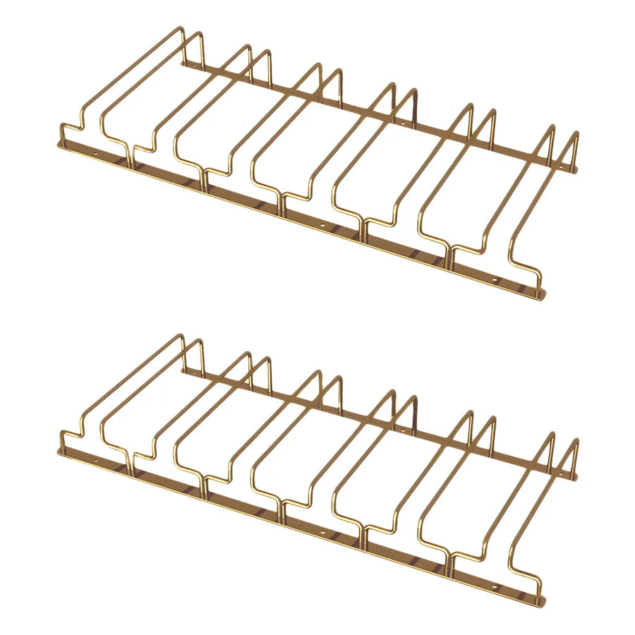 Sleepwyn Gold Rectangular Metal Wine Glass Rack Stemware Rack