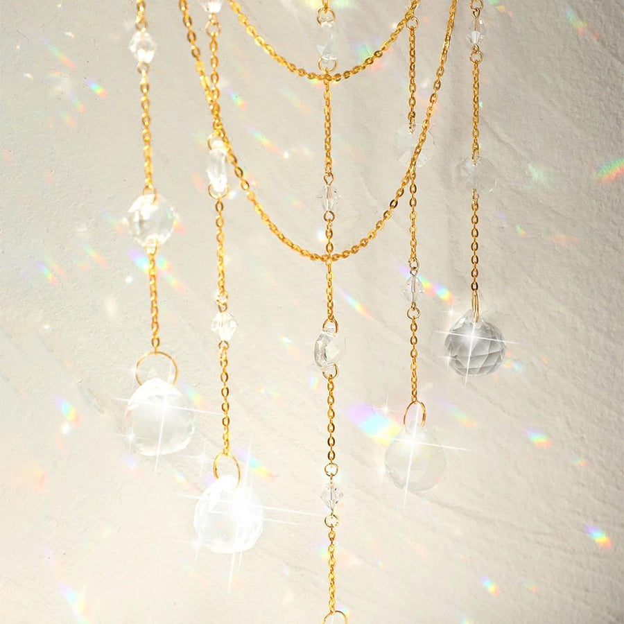 Crying Moon Crystal Suncatcher