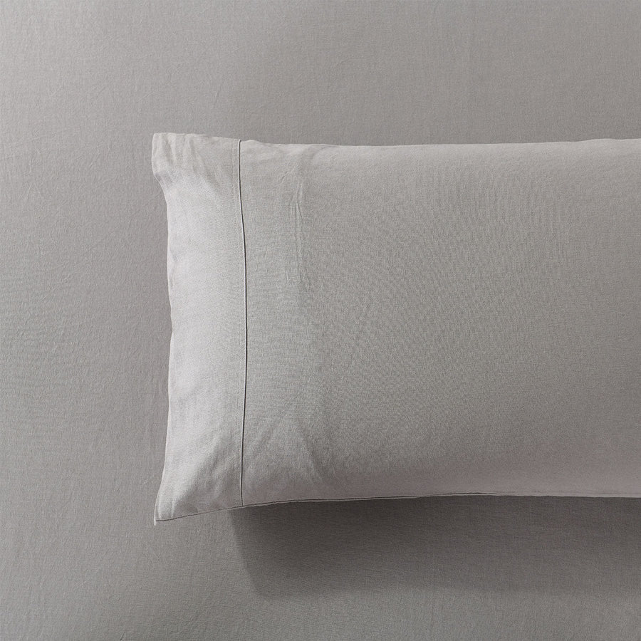 Pre-Washed Belgian Flax Linen Cotton Pillowcases (Pair)