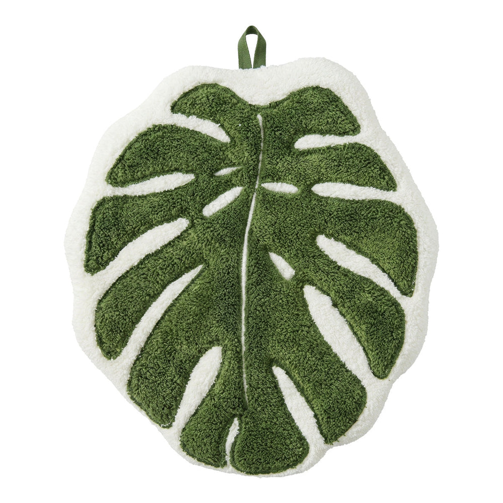 Botanical Leaf Microfiber Hand Towel