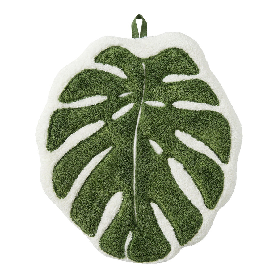 Botanical Leaf Microfiber Hand Towel