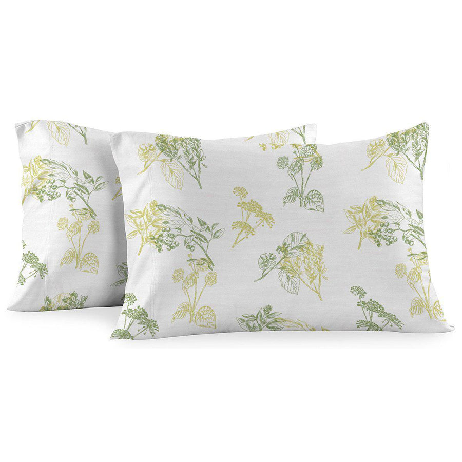 Heavyweight Printed Flannel Duvet Covers 170GSM - Hedgerow