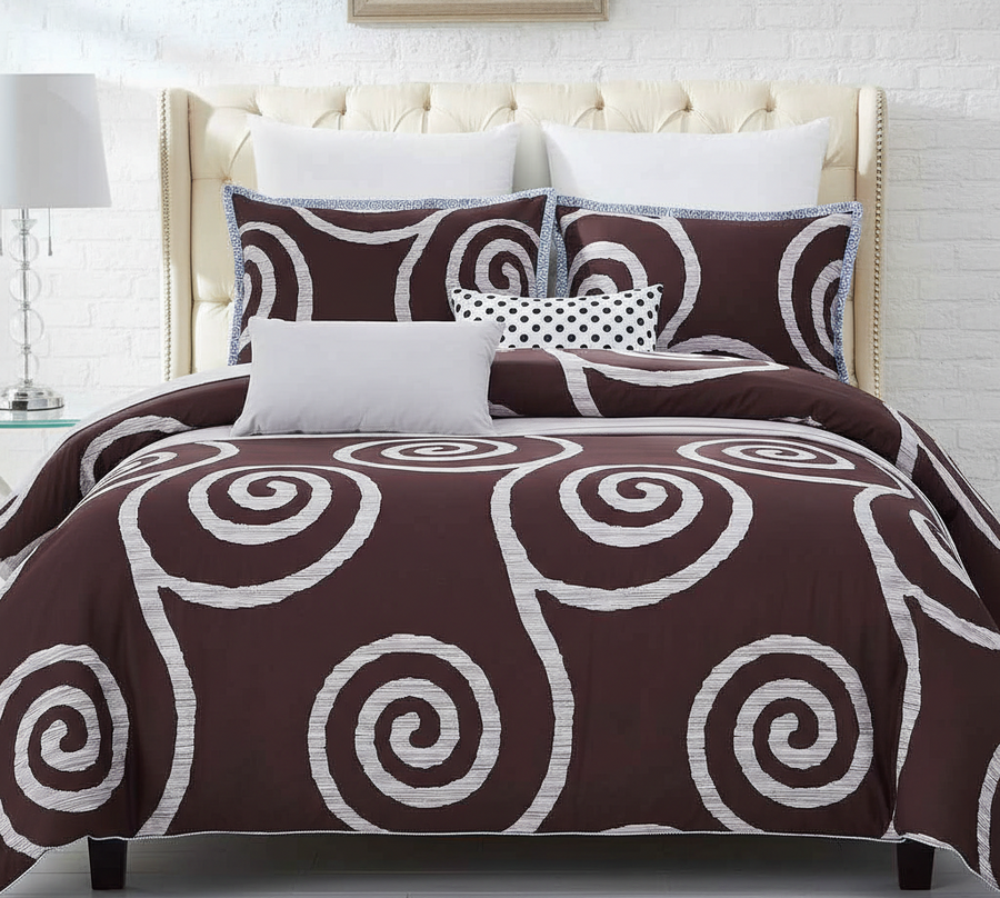 Serenity 7 Piece Cotton Duvet Cover Set
