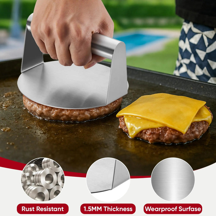 Sleepwyn Stainless Steel Burger Press