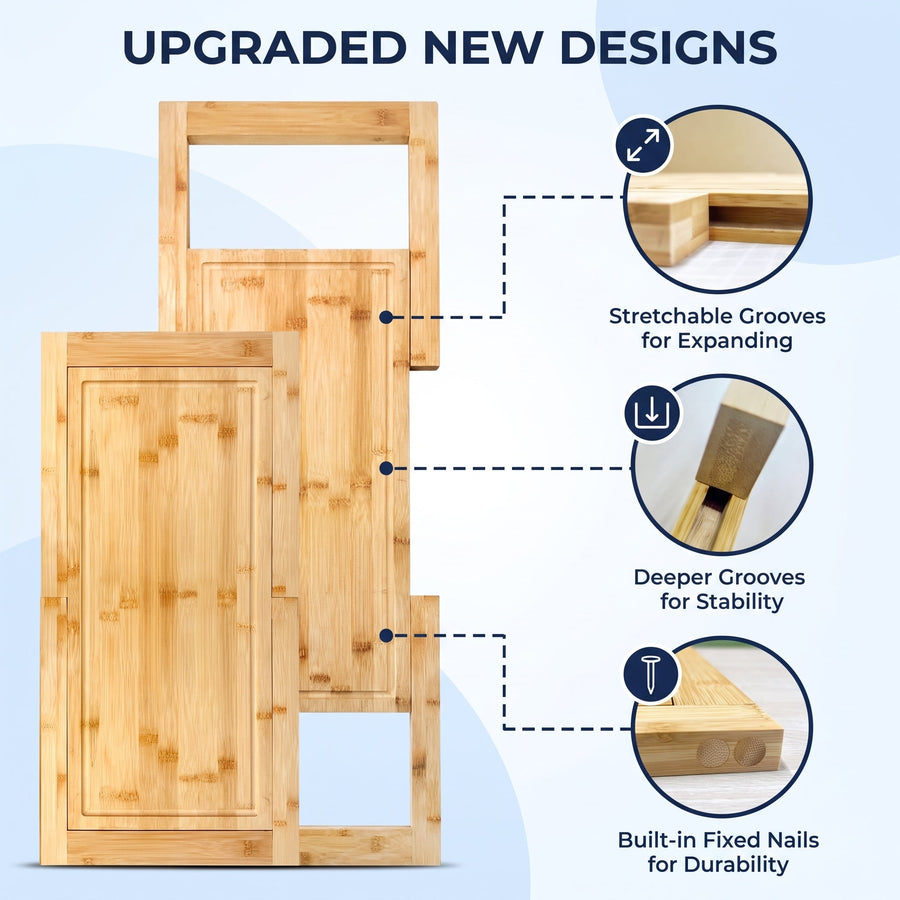 Sleepwyn Expandable Bamboo Cutting Board