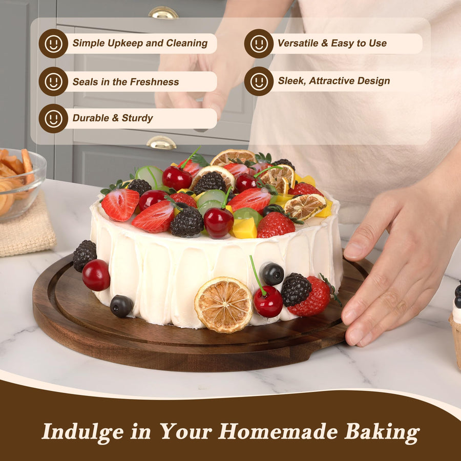 Sleepwyn Wooden Cake Stand