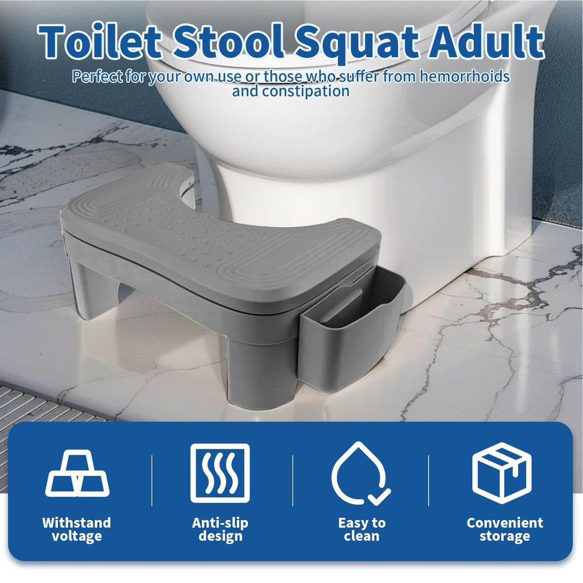 Sleepwyn Toilet Footrest Stool
