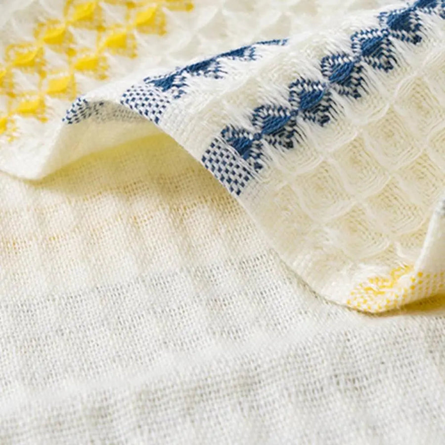 Sleepwyn Cotton Honeycomb Waffle Soft Bath Towel (2 Pcs)