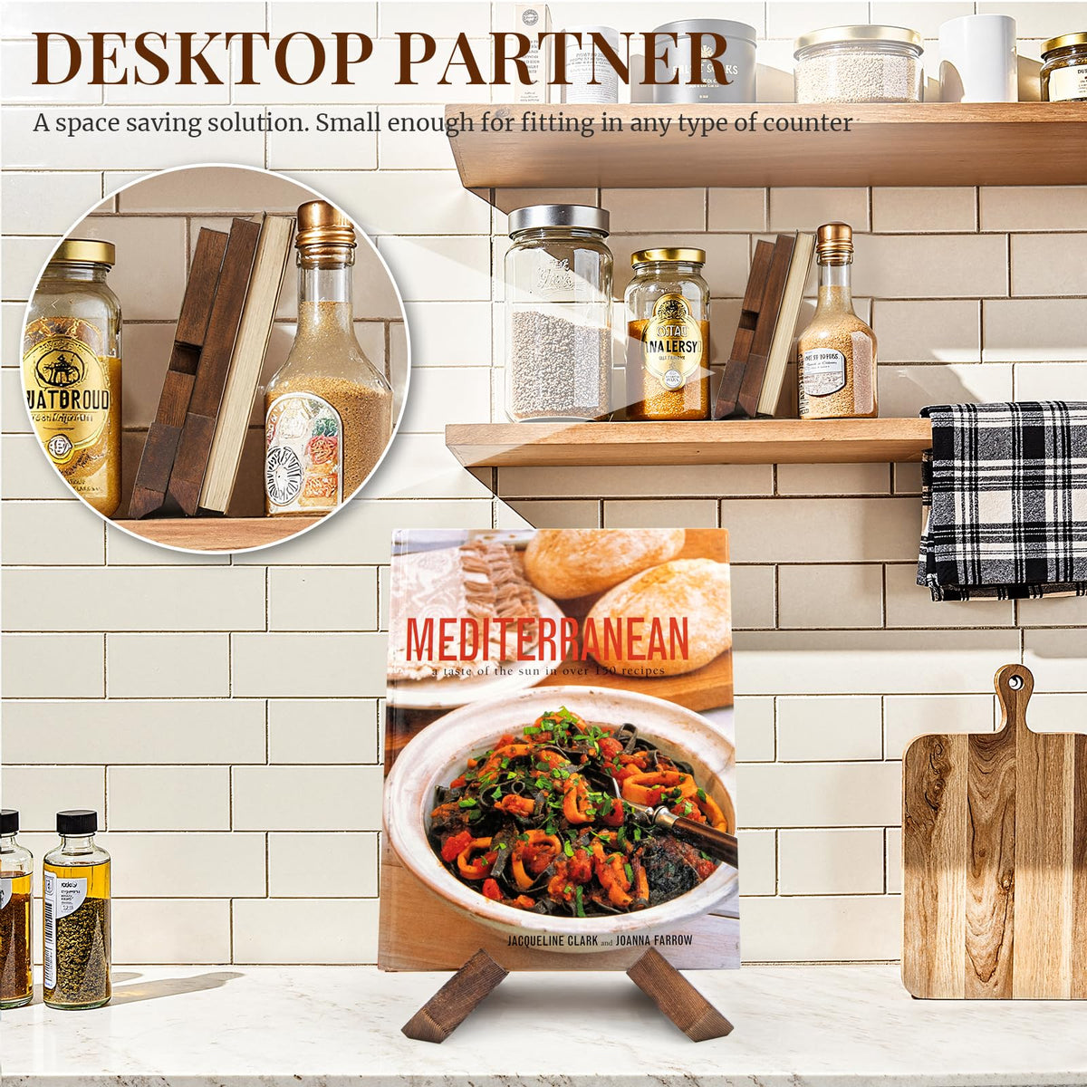 Sleepwyn Wooden Cookbook Stand