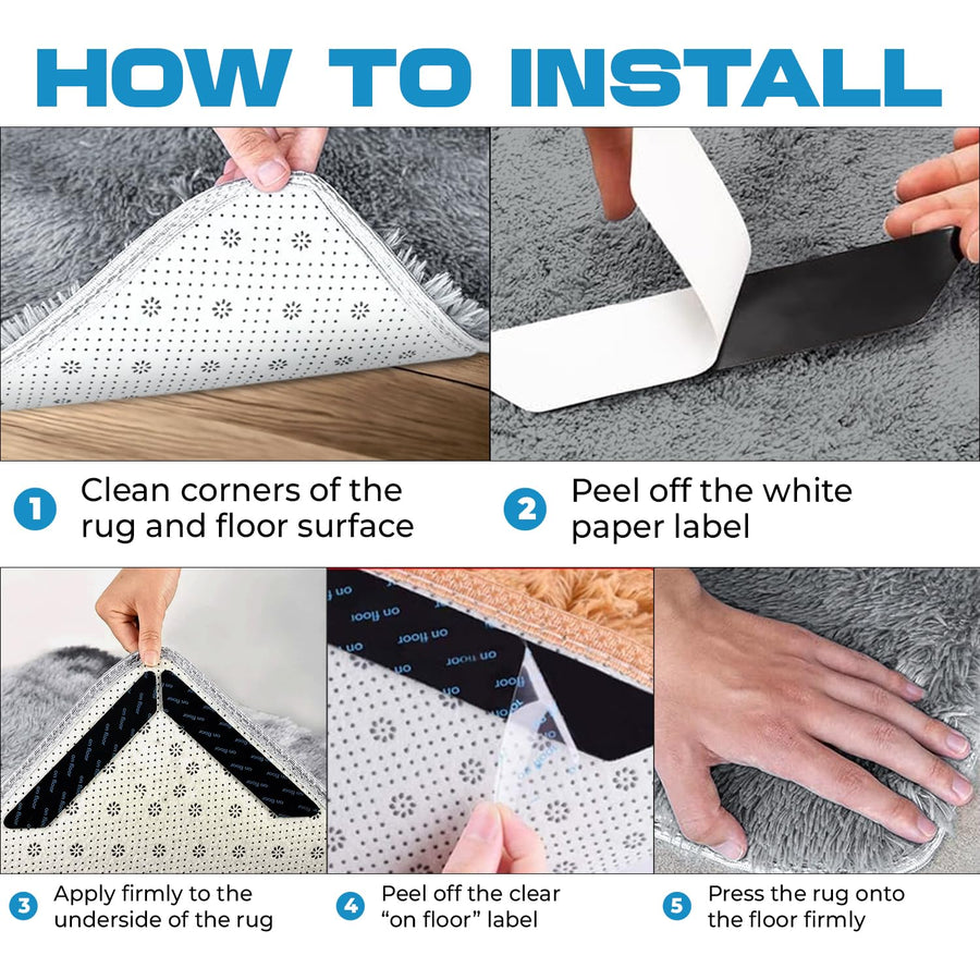 Sleepwyn Non Slip Rug Grips (8pcs)