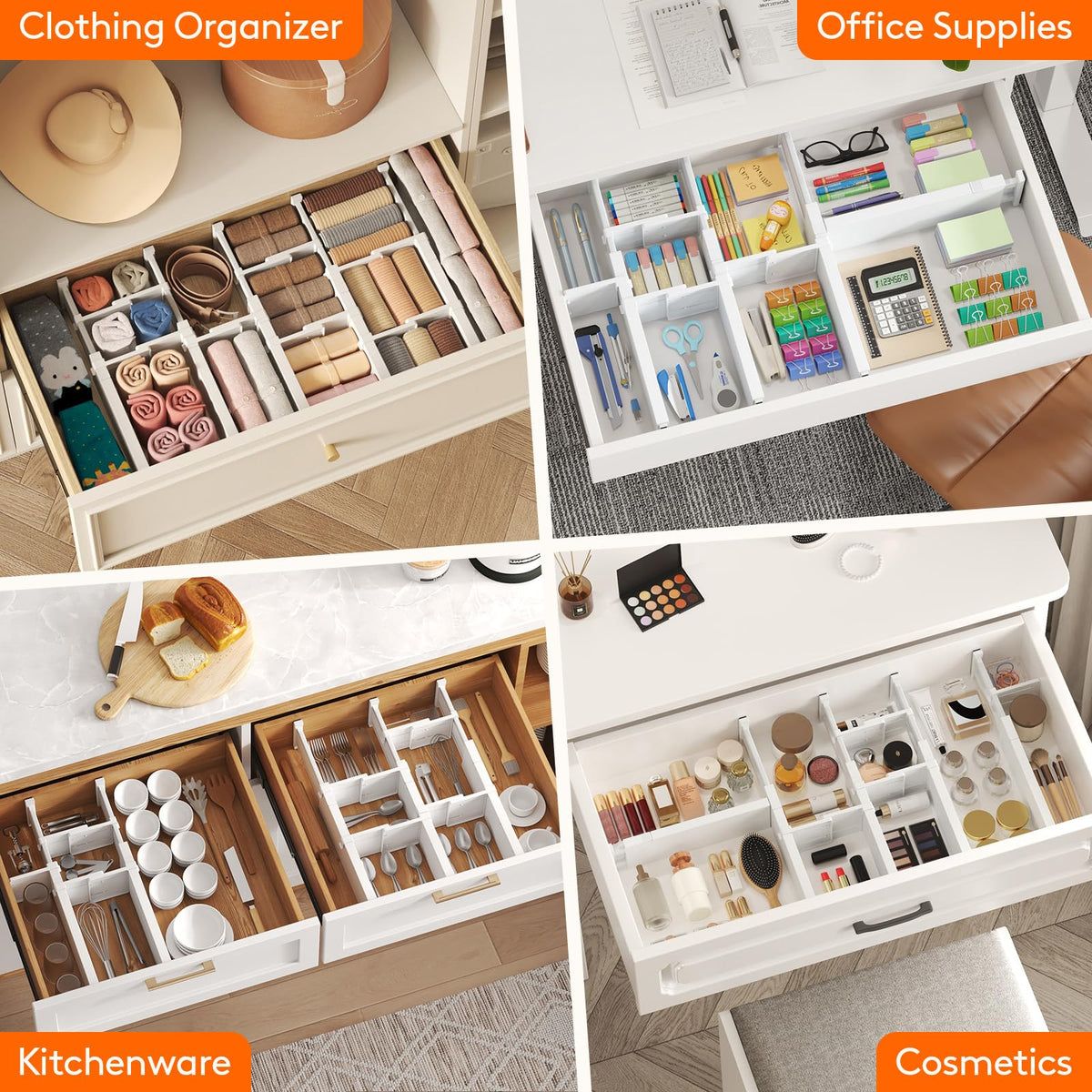 Sleepwyn Adjustable Drawer Dividers