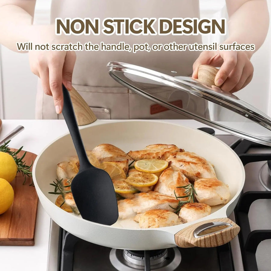Sleepwyn Food Grade Silicone Spatula Set (9 Pcs)