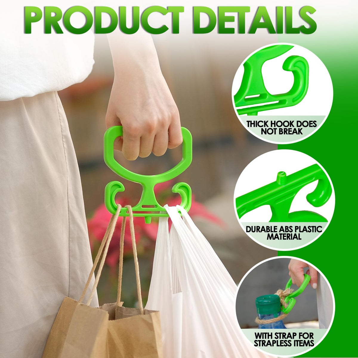 Sleepwyn Heavy Duty Grocery Bag Carrier Handle