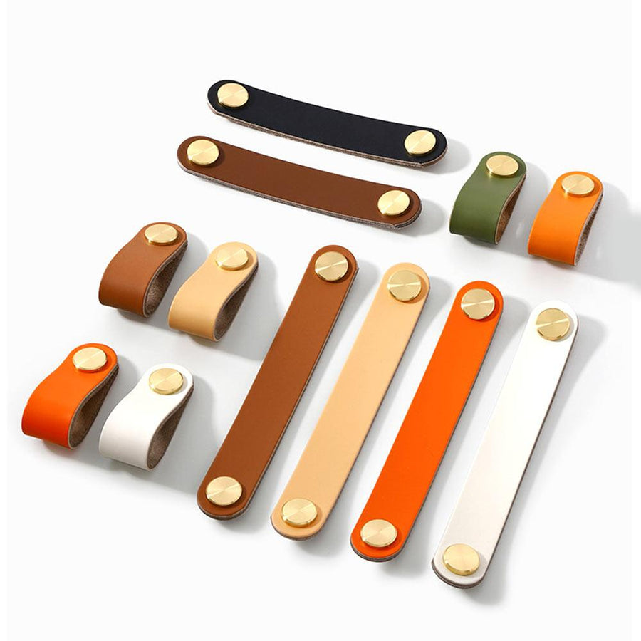 Sleepwyn Luxury Leather Cabinet Drawer Pulls (4 pcs)