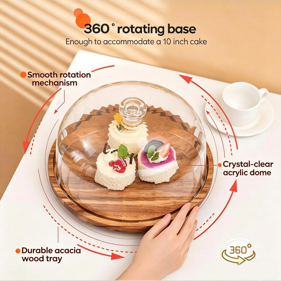 Sleepwyn Wooden Cake Stand