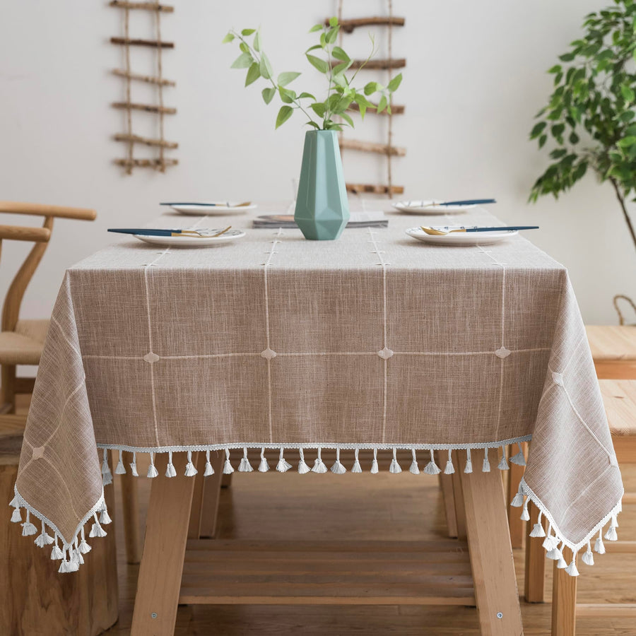 Sleepwyn Square Waterproof Farmhouse Tablecloth