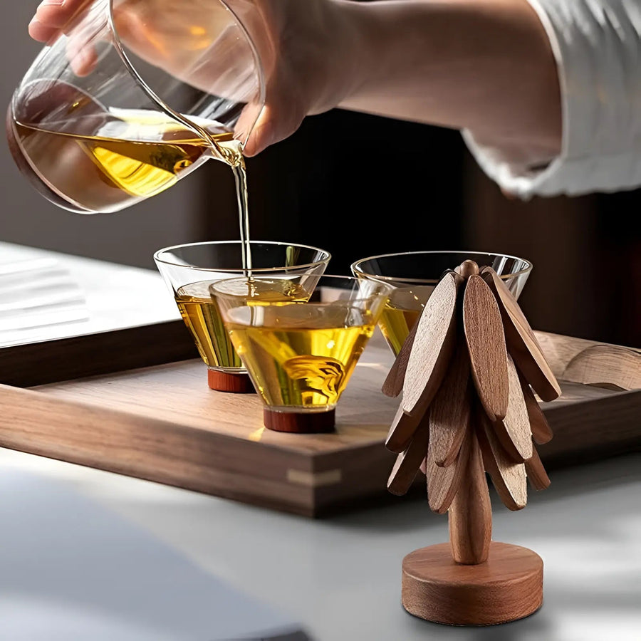 Sleepwyn Wooden Trivet Set (4 Pcs)
