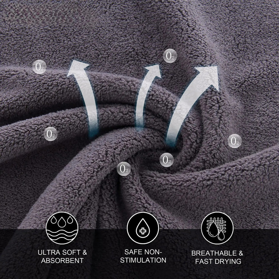 Sleepwyn Microfiber Soft Absorbent Washcloths Set (3 Pcs)